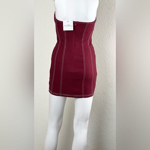 Motel Baladis Mini Dress in Tailoring Redwood - Picture 6 of 14